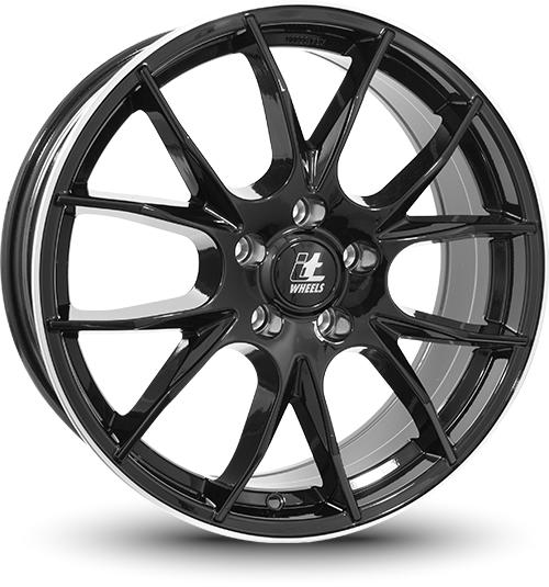 IT WHEELS KIRA BLACK LIP POLISHED 7.5x18 5/114.3 ET50 CB67.1