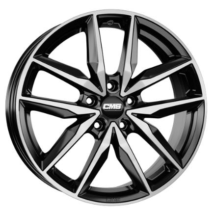 CMS C28 GLOSS BLACK POLISHED 7x17 5/100 ET40 CB57.1