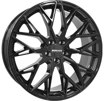 MONACO WHEELS GP15 GLOSS BLACK 8x20 5/112 ET35 CB66.5