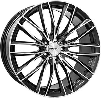 MONACO WHEELS GP2 ANTHRACITE POLISH 9.5x21 5/112 ET35 CB66.5