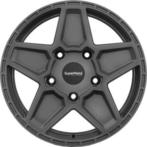 SUPERMETAL ROCKET L GRAY MATT 9x20 5/120 ET45 CB65.1