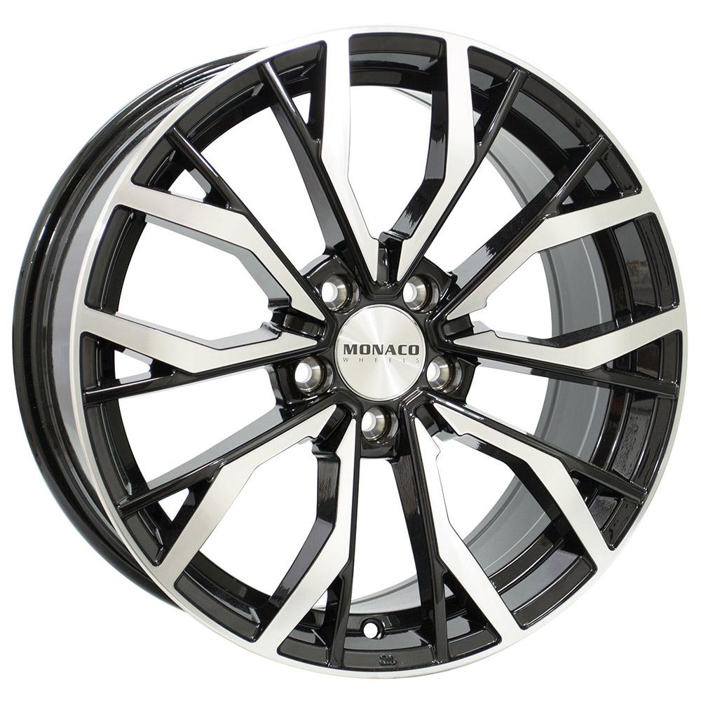 MONACO WHEELS GP5 GLOSS BLACK POLISHED 8x18 5/120 ET35 CB72.6