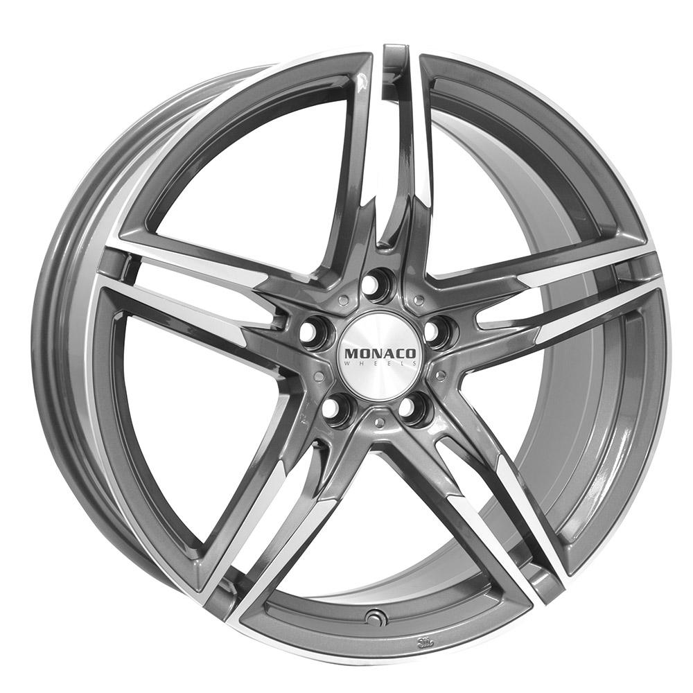 MONACO WHEELS GP1 ANTHRACITE POLISH 8x19 5/112 ET45 CB66.5