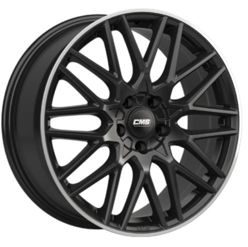 CMS C25 GLOSS BLACK POLISHED LIP 7.5x18 5/114.3 ET47 CB67.1