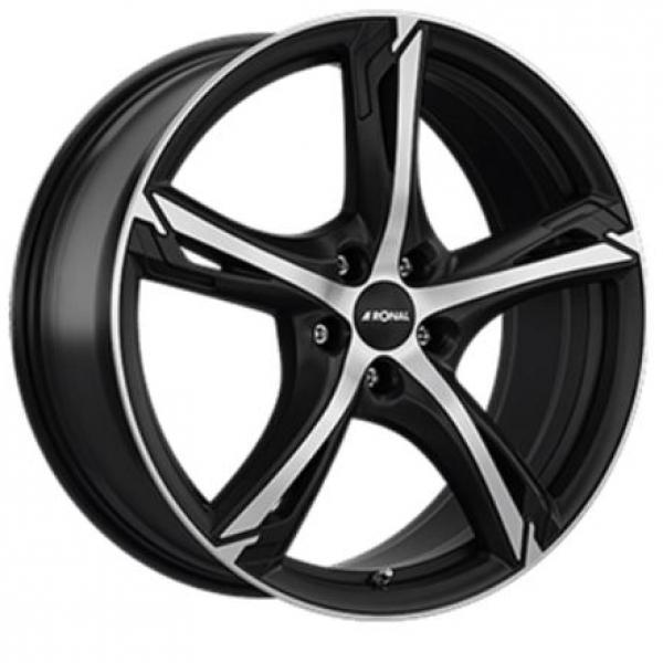 RONAL R62 MATT BLACK POLISHED 8.5x20 5/115 ET38 CB70.2