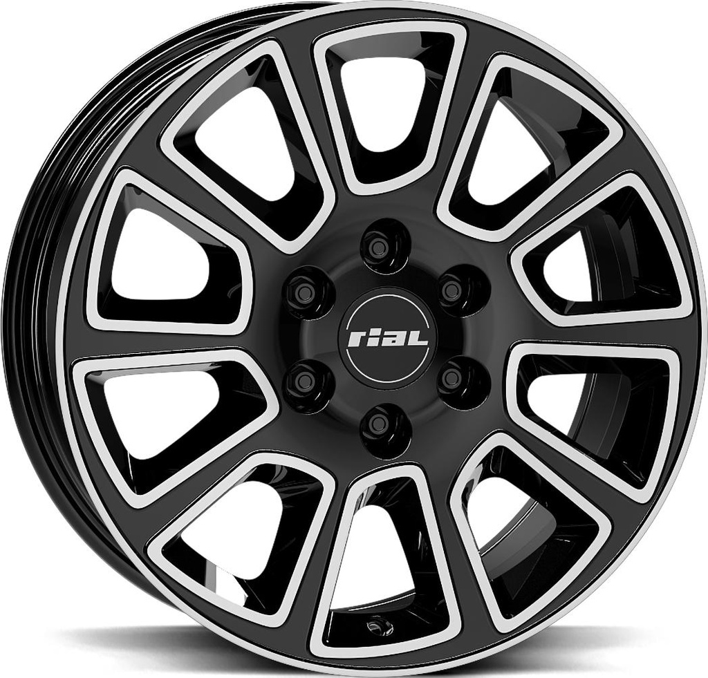 RIAL TRANSPORTER 2 DIAM BLACK POL 6.5x16 6/130 ET54 CB84.1
