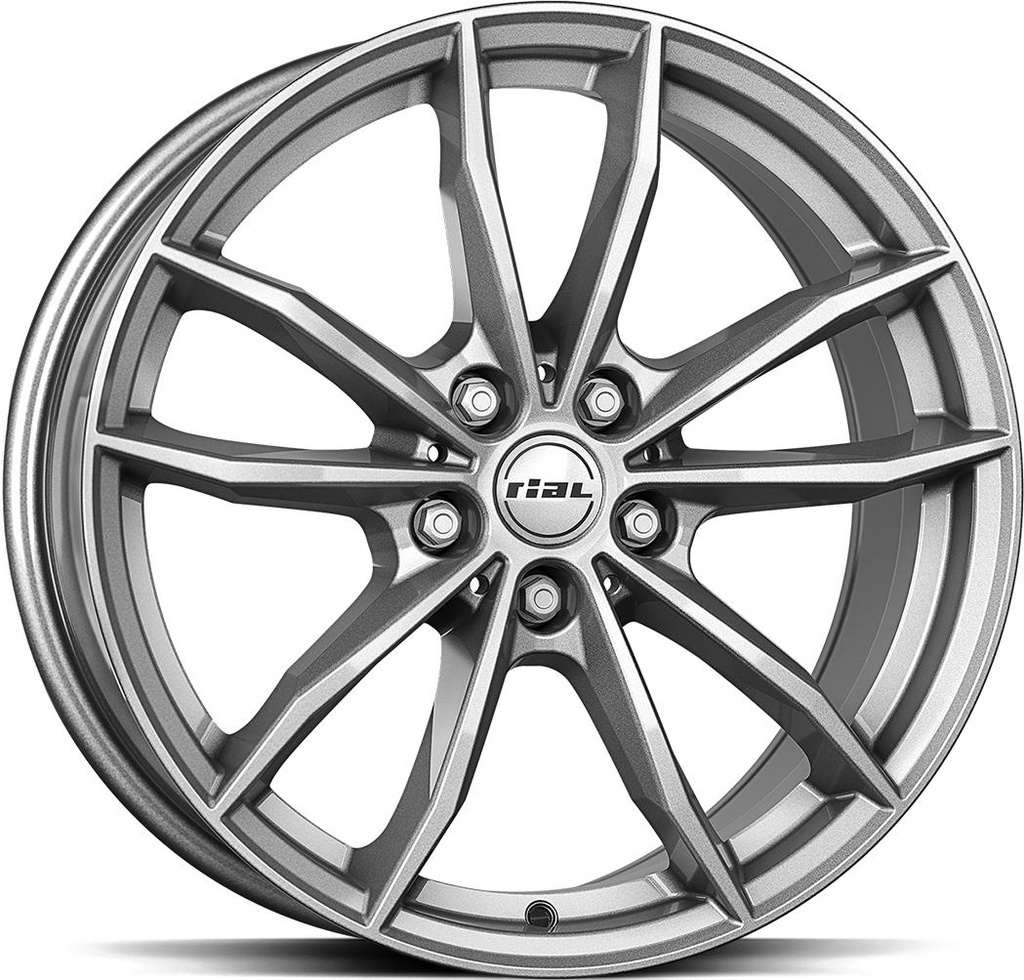 RIAL X12 METAL GREY 8x18 5/112 ET30 CB66.7