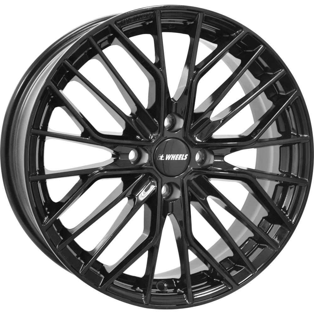 IT WHEELS TIARA 4 GLOSS BLACK 7x17 4/108 ET31 CB65.1