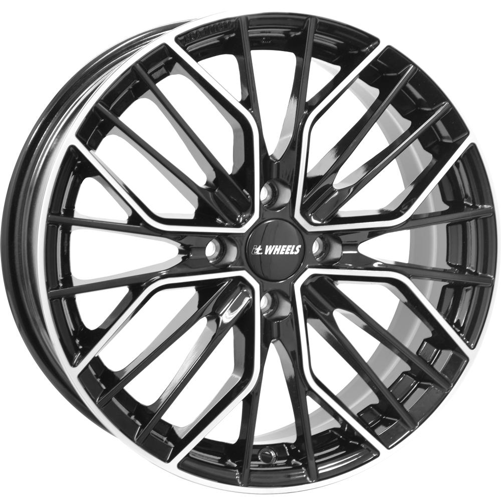 IT WHEELS TIARA 4 BLACK POLISHED 7x17 4/108 ET23 CB65.1