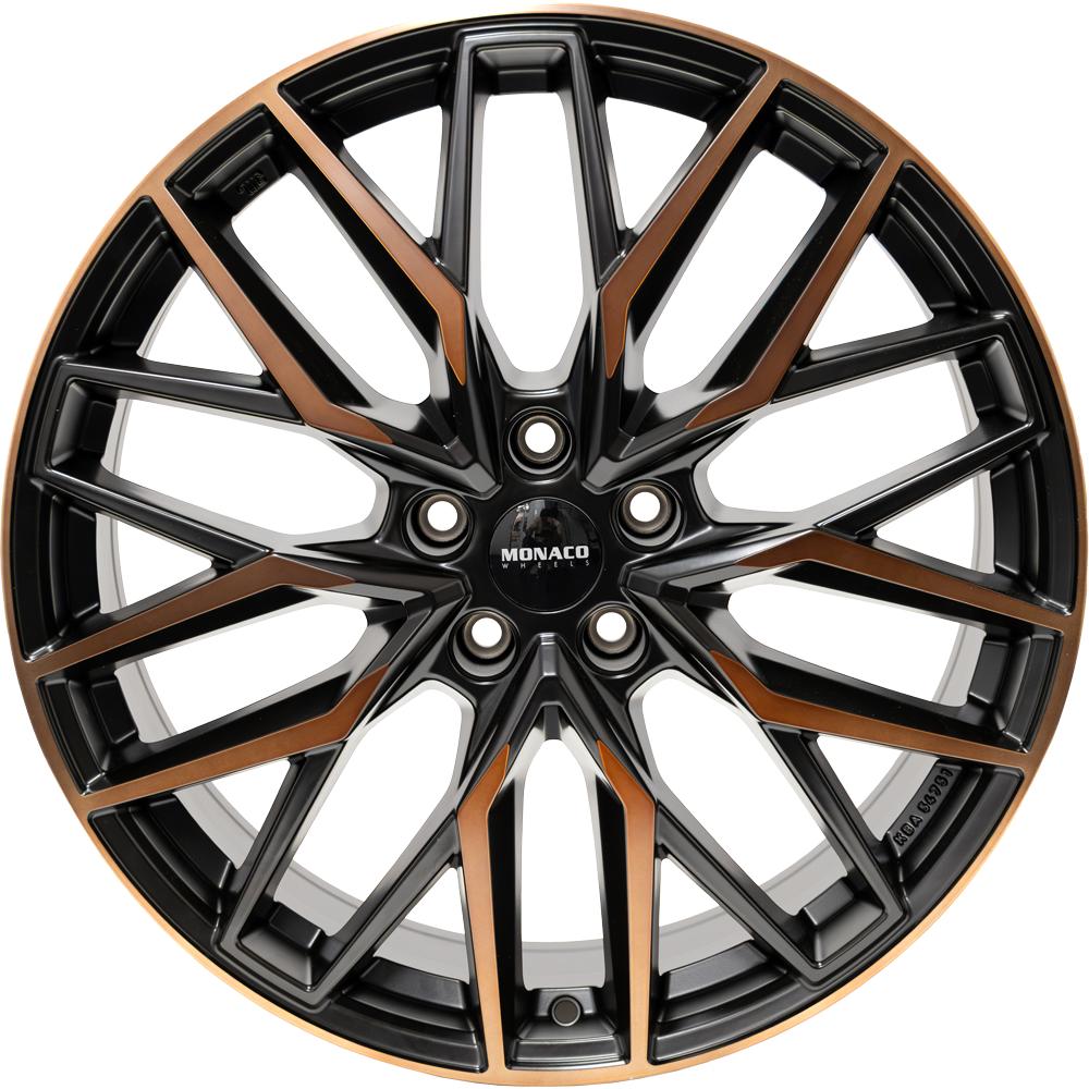 MONACO WHEELS GPX BLK COPPER 8x20 5/112 ET40 CB57.1