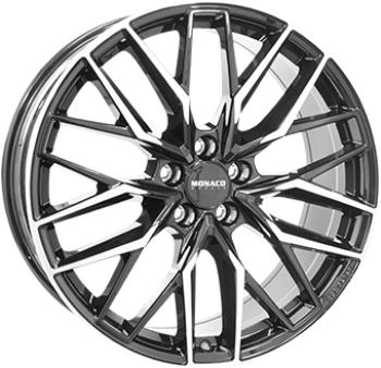 MONACO WHEELS GPX BLACK POLISHED 8x18 5/108 ET52 CB63.4