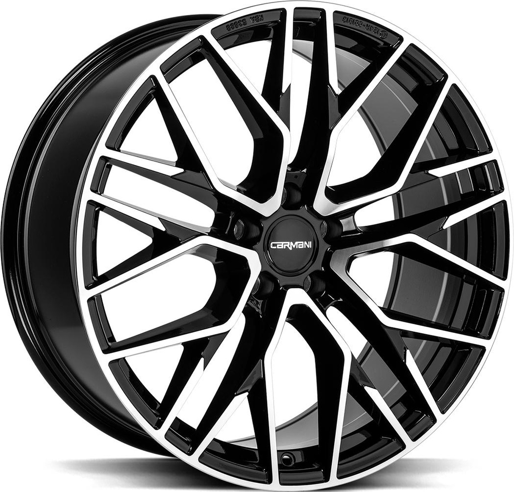 CARMANI LUDWIG BLACK POL 9.5x19 5/112 ET45 CB66.6