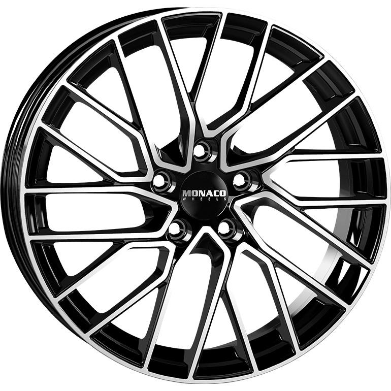 MONACO WHEELS GP11 BLACK POLISHED 8x18 5/114.3 ET40 CB67.1