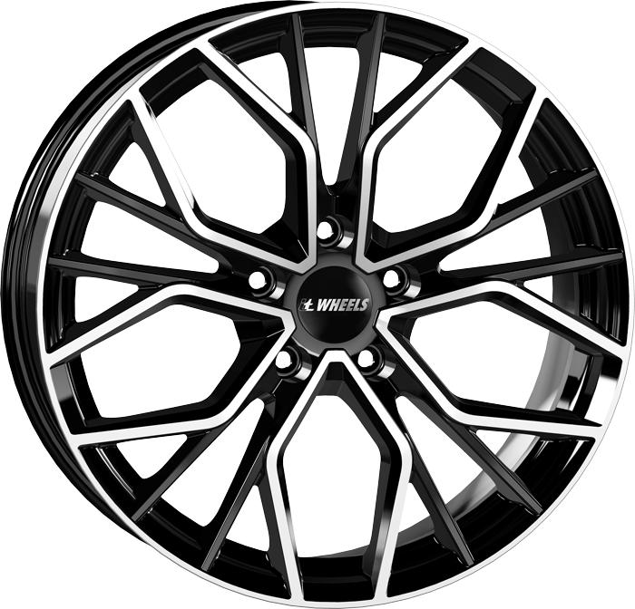 IT WHEELS TIARA BLACK POLISHED 8x19 5/112 ET45 CB66.5