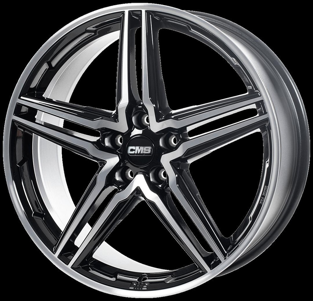 CMS C29 GLOSS BLACK POLISHED 7.5x17 5/100 ET47 CB57.1