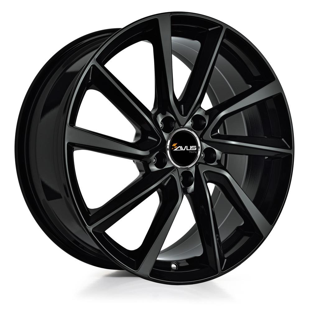 AVUS AC-518 GLOSS BLACK 7.5x19 5/112 ET50 CB57.1