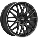 CMS C25 GLOSS BLACK POLISHED LIP 7.5x18 5/112 ET47 CB57.1
